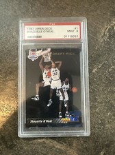 1992-93 Upper Deck Shaquille O’neal #1 Card ROOKIE RC PSA 9 MINT HOF