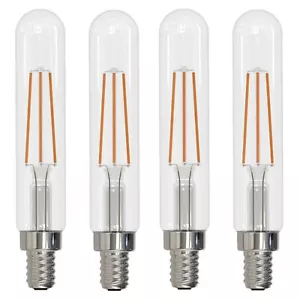4Pack LED T8 Filament Light Bulb, E12, 4.5W(40W), Clear, 3000K, 450LM - Picture 1 of 6
