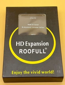 HD Expansion ROOFULL Optical & Coaxial Digital Audio Adapter SPDIF Converter New - Picture 1 of 6