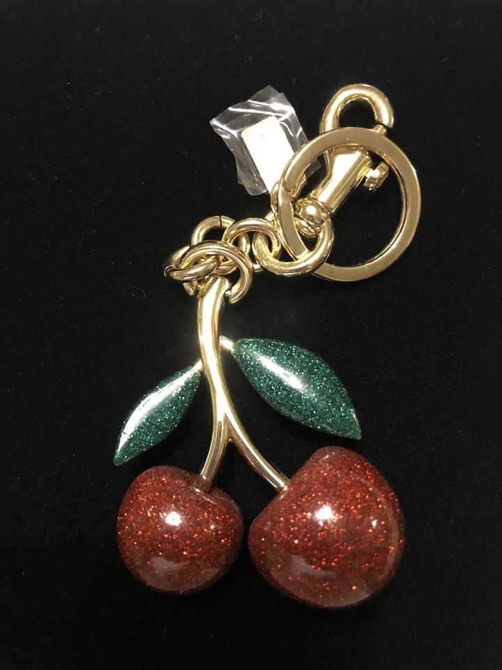 Cartera con llavero Coach Red Cherries encanto nuevo Foto 1 de 1