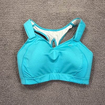 Sujetador deportivo Moving Comfort para mujer 34DD azul Juno espalda deportiva compresión ajustable Foto 1 de 4