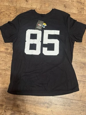 耐克 Tim Tebow 衬衫女式 XL Jacksonville Jaguars NFL 足球 T 恤球衣 85 — 第 1/4 张图片