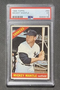 Topps Mickey Mantle #50 1966 PSA 3 - Imagen 1 de 2