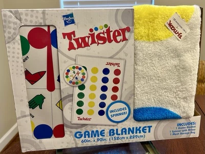 HASBRO TWISTER GAME BLANKET BOARD GAME PLAY ANYWHERE TRAVEL 60" X 90" NEW - Image 1 of 4