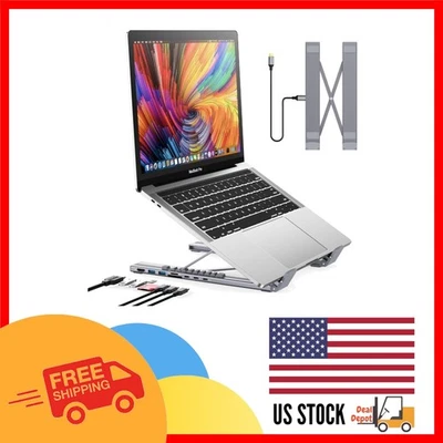 8-in-1 USB C Docking Station Stand with 4K HDMI – Perfect for MacBook & Windows - Image 1 of 4