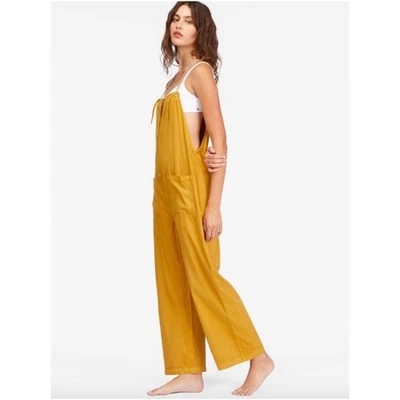 Mono Billabong Beach Cruiser Pierna Ancha Amarillo Mostaza Grande Boho  Foto 1 de 4