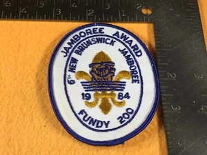 E2-88 BOY SCOUT OF AMERICA PATCH 1984 6th NEW BRUNSWICK JAMBOREE AWARD FUNDY 200 - Bild 1 von 2