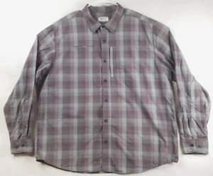 Gander Mountain Guide Series Shirt Mens 2XL Gray Plaid Long Sleeve Button-Up - Picture 1 of 13
