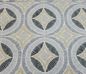 Pronto in the Color Denim BTY Richloom 100% Cotton Slub Duck 54" Wide Floral - Picture 1 of 2