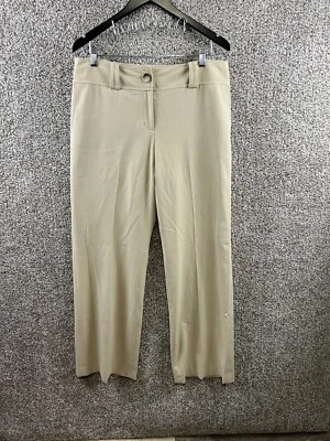 Ann Taylor широкие ноги платье брюки женский размер 12 желтовато-коричневый карьера брюки эластичной - Изображение 1 из 4