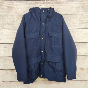 Chaqueta de lluvia de colección LL Bean para hombre clima extremo Gore-Tex cremallera mediana azul marino - Imagen 1 de 13