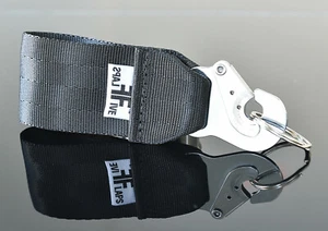 Schlüsselanhänger Flight OPS by FlapsFive  - Black  - aus original Safety Belt ! - Picture 1 of 2