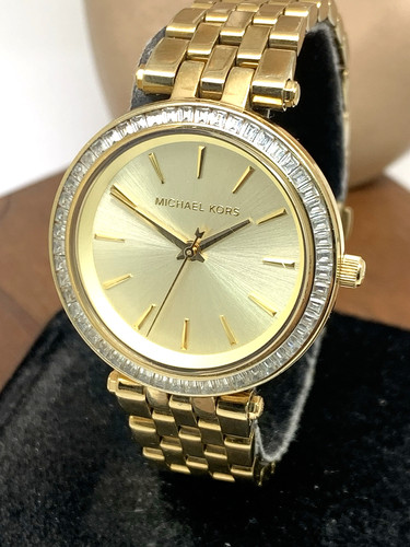 Orologio Michael Kors Donna MK3365 Darci Quarzo Gemmato 33mm Acciaio Inox Oro