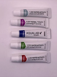 Aqualab Water Activity Calibration Standards 5 vial Set - Picture 1 of 3
