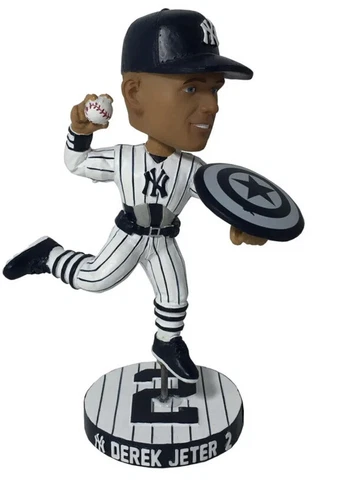 2023 Derek Jeter Yankees Marvel Captain America Bobblehead SGA Yankee Stadium Cover