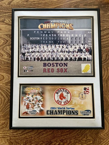 2004 PhotoFile Boston Red Sox World Series Champions Team Photo with Postcard Cover