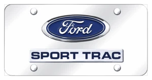 Ford Sport Trac Dual Logo Nameplate License Plate Official Licensed - Imagen 1 de 4