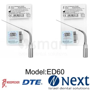 lotx2 Dental Woodpecker Original scaling tip Root canal treatment endo ED60 DTE - Picture 1 of 3