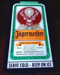 Letrero de pared iluminado Jagermeister 2011 probado 23 1/2" X 13" X 1/2" #F1310 leer - Imagen 1 de 21