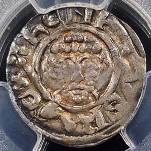 Silver 1189-99 England Great Britain Penny Richard I The Lionheart | PCGS AU50 - Picture 1 of 3