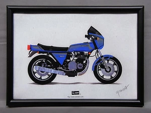 [illustration] KAWASAKI Z1R illustration with frame Japan Z1-R KZ1000 - Picture 1 of 1