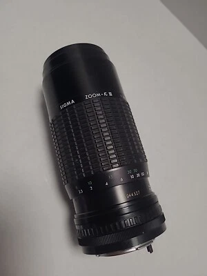 SIGMA ZOOM-K III 1:3.5-4.5 f=75-210mm Multi Coated Lens 52mm Minolta SLR No Case - Image 1 of 4