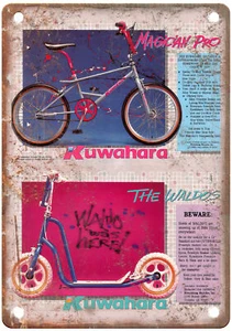 Old School BMX 1987 KUWAHARA Vintage Magazine Ad Reproduction Metal Sign B1173 - Picture 1 of 1
