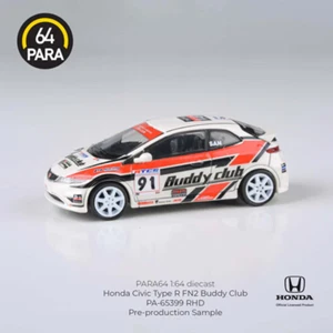 (In Stock) PARA64 1/64 2007 Honda Civic Type R FN2 Buddy Club Livery RHD - Picture 1 of 1