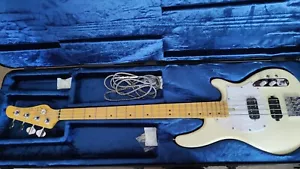 Beautiful New White Schecter CV-4 Bass w/ Maple Neck & Schecter Hard Shell Case - Picture 1 of 17