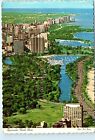 Aerial View Chicago Illinois Ill North Shore Vintage 4x6 Postcard D06