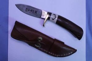 RAPID RIVER KNIFEWORKS 3 1/2" BLADE HUNTING KNIFE W/ SHEATH RAPID RIVER MICHIGAN - Picture 1 of 4