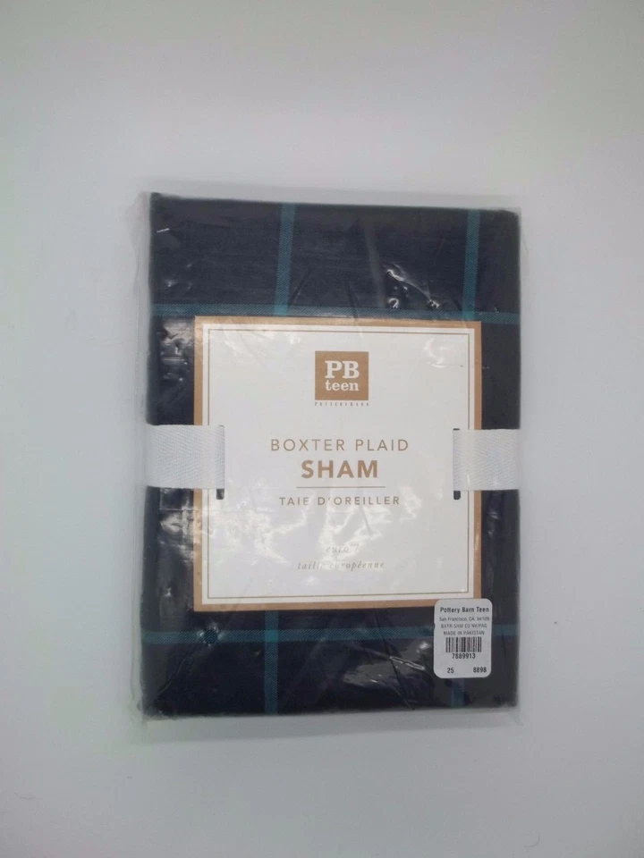Pottery Barn Teen Boxter Cuadros Azul Marino Falsa Euro Pagoda Azul #165 Foto 1 de 1
