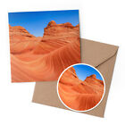 1 X Greeting Card And 10Cm Sticker Set   Arizona Desert Landscape Utah Usa 16943