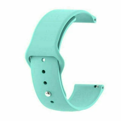 18mm 20mm 22mm Universal Quick Release Wrist Strap Sport Silicone Watch Band - Image 1 of 4