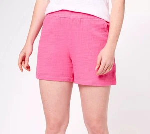 Belle by Kim Gravel Beach Gaze Shorts Island Pink 2X Neu - Bild 1 von 1