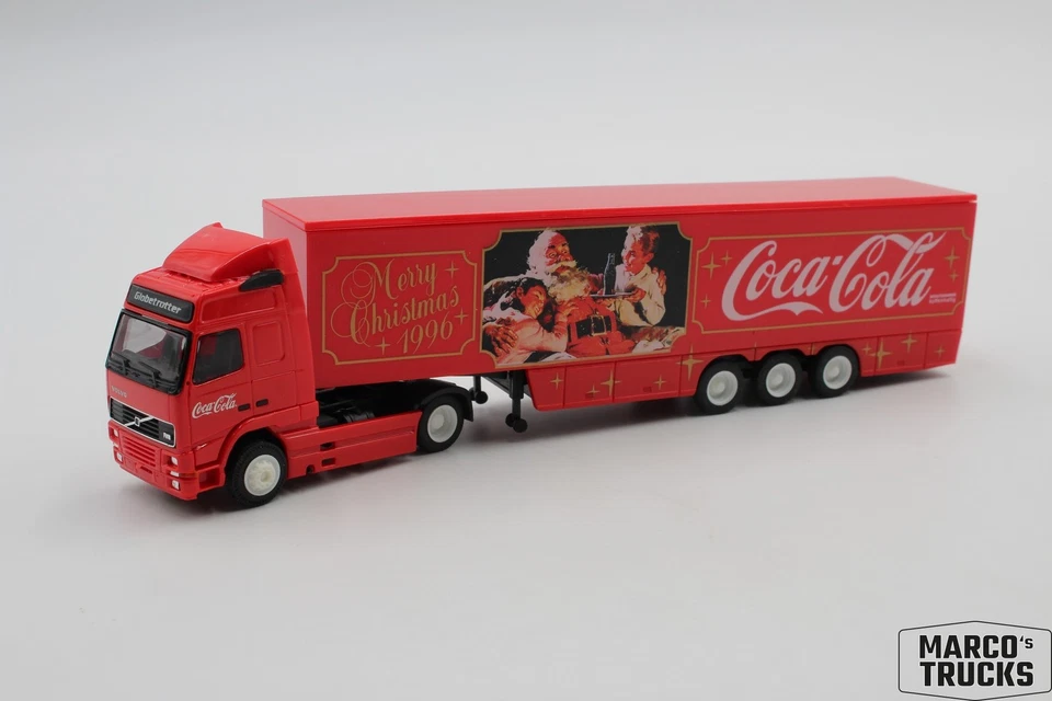 Albedo Volvo FH16 box semitrailer truck "Coca Cola Merry Christmas 1996" 1:87 /A - Image 1 of 1
