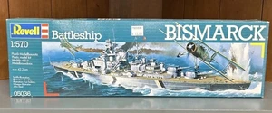 Revell German WWII Battleship Bismarck Maßstab 1:570 Bausatz #05036 Neu Versiegelt - Bild 1 von 17