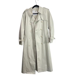 Gabardina de Colección London Fog Maincoats Doble Pecho Talla 8R Cinturón Hecho en EE. UU. - Imagen 1 de 11