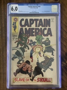 Captain America #104 Marvel 1968 CGC 4.0 Lee & Kirby Red Skull Ad for SS #1 - Bild 1 von 2