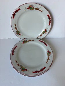 Juego de 3 platos de cena The Cellar de 11" trineo de Papá Noel reno porcelana navideña - Imagen 1 de 6