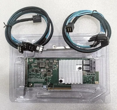 LSI 9300-8i SAS HBA Card - IT Mode NAS Unraid ZFS TrueNAS Proxmox JBOD - NO BIOS - Image 1 of 4
