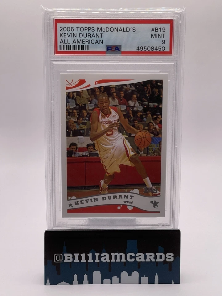 Kevin Durant 2006-07 Topps McDonald's All American Basketball PSA 9 Foto 1 de 1