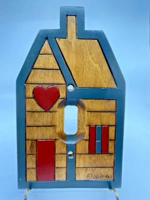 CUBIERTA INTERRUPTOR LUZ DERKS MADERA VINTAGE AÑOS 80 CASA DE CAMPO PALANCA ÚNICA X1443-1 Foto 1 de 4