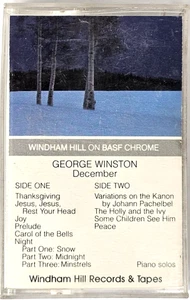 Vintage 1982 GEORGE WINSTON DECEMBER Cassette Tape WINDHAM HILL On BASF CHROME - Picture 1 of 5