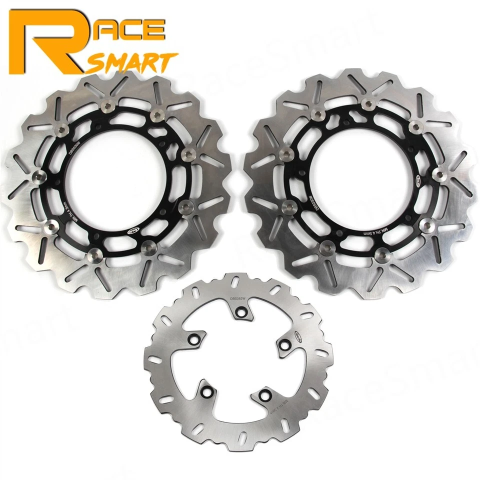Rotores de disco de freno delanteros traseros para Yamaha FZ600 FZ6 Fazer 2004 2005 2006 2007 2008 Foto 1 de 4