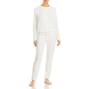 AQUA 289691 Women's Pastel Color Stars Pajama Set Size XL - Picture 1 of 2