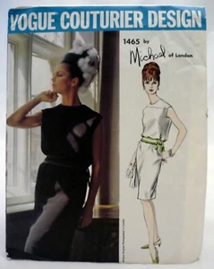 Vintage Vogue Couturier Muster 1465 Designer Michael of London Kleid Gr. 14 ungeschnitten - Bild 1 von 7