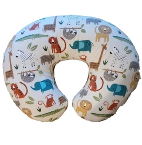 Original Boppy Nursing & Infant Support Pillow & Cover Zoo Animals Unisex - Picture 1 of 3