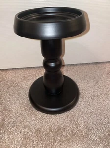 Yankee Candle Black Metal Pedestal Brand New In Box Small Medium Jar Holder - Picture 1 of 5