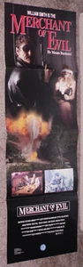 MERCHANT OF EVIL orig 1992 promo video store poster/brochure WILLIAM SMITH - Picture 1 of 2